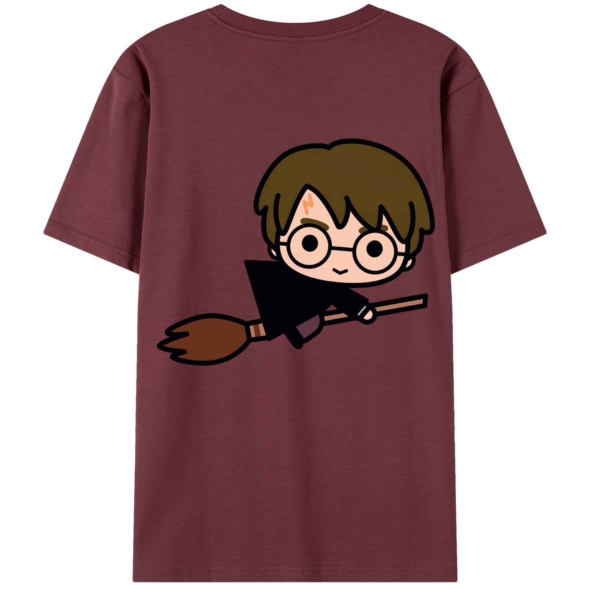 （画像用） Harry Potter ハリー・ポッターシリーズ 綿100％半袖Tシャツ（背面プリント）